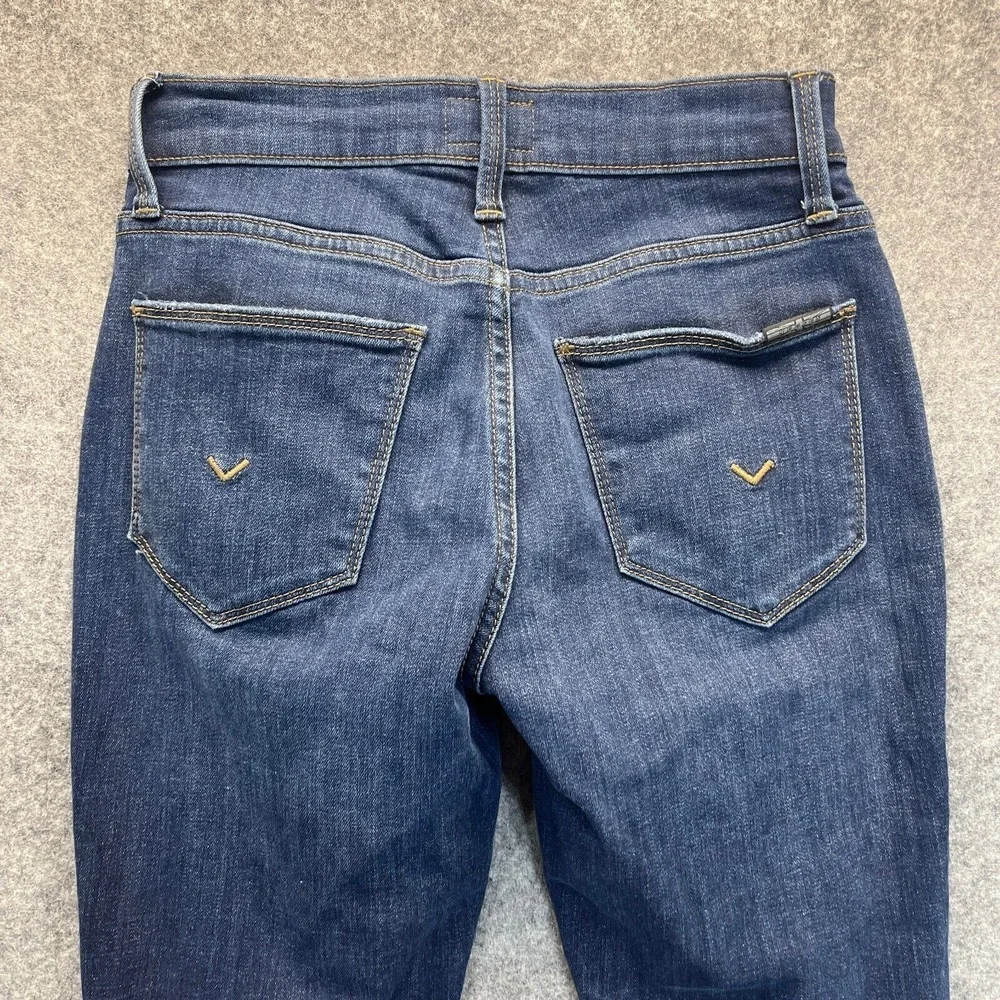 Hudson‎ Jeans Womens Size 24 Blair Super Skinny Dark Blue Stretch Mid Rise